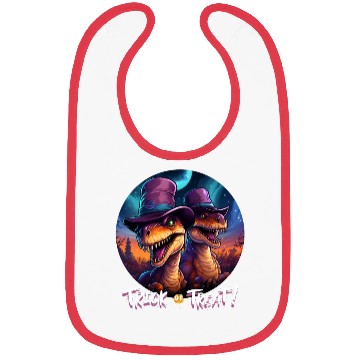 Discover Halloween Dinosaur Velociraptor Trick or Treat Bibs