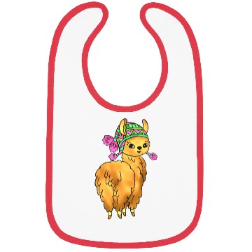 Discover Spring Llama Bibs