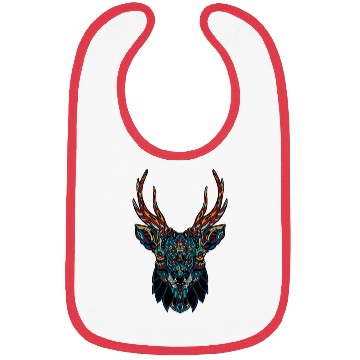 Discover Mandala Deer Bibs