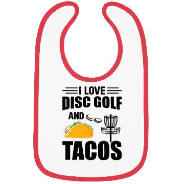 Discover I Love Disc Golf And Tacos - Disc Golf Player Bibs