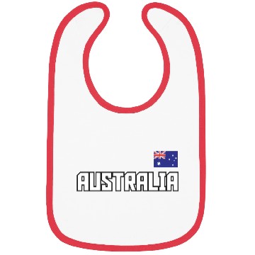 Discover Australia Flag Australian Pride Athletic Style Bibs