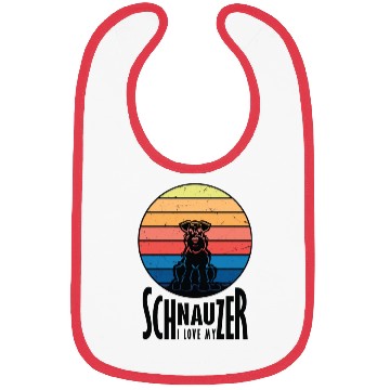 Discover Schnauzer Love Bibs