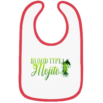 Discover Blood Type Mojito Cocktail Bartender Bibs