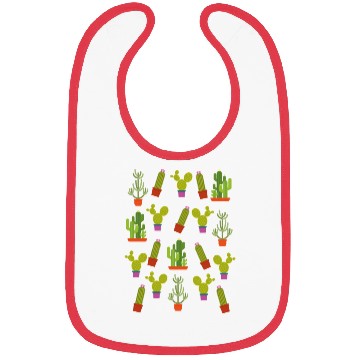 Discover Cactus Succulent Plants Nature Colorful Aztec Bibs