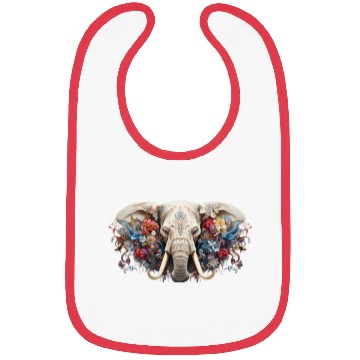 Discover Floral Majesty: The Elephant's Crown Bibs