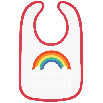 Discover Funny Death Metal Design: Rainbow Riot Bibs