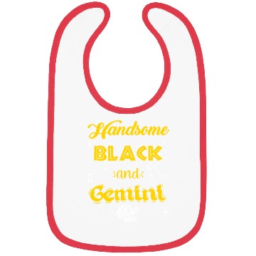 Discover Handsome Black Gemini Bibs