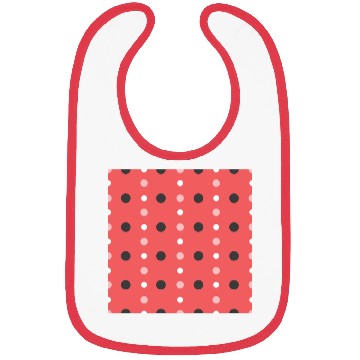 Discover pink polka dots pattern design Bibs