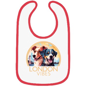 Discover London Vibes England Cute Dogs Dog Lovers Bibs