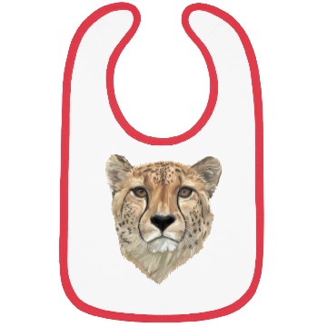 Discover Watercolor Cheetah Portrait Bibs