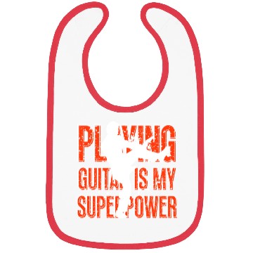 Discover Playing Guitar Is My Superpower Musician Bibs