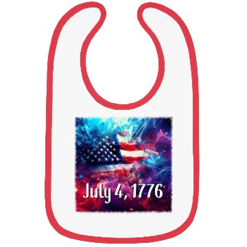 Discover July 4th, 1776 Bibs