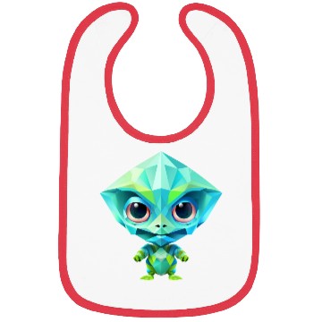 Discover Alien Extraterrestrial Green Polygon Bibs