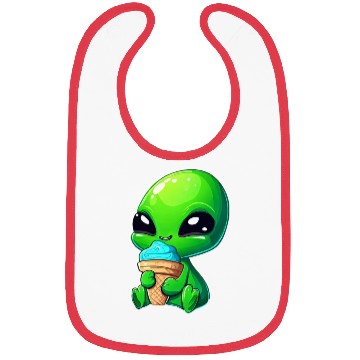Discover Alien Extraterrestrial Ice Blue Green Bibs