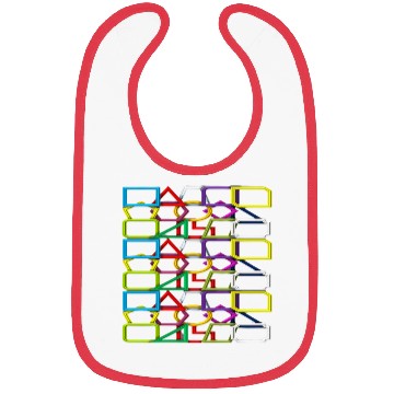 Discover Geometric shapes Bibs
