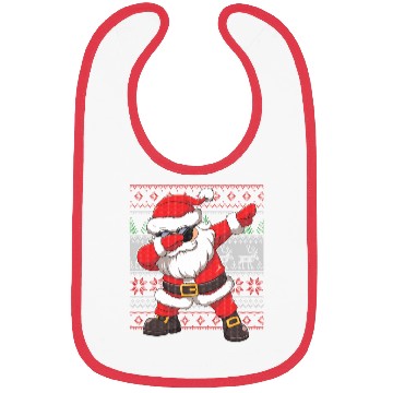 Discover Dabbing Santa Funn Ugly Bibs