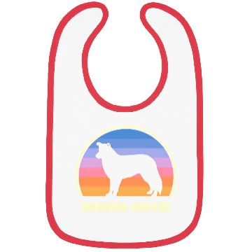 Discover Border Collie Sunset Dog Bibs