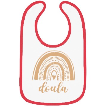 Discover Doula Rainbow Leopard Birth Doulas Gift Bibs