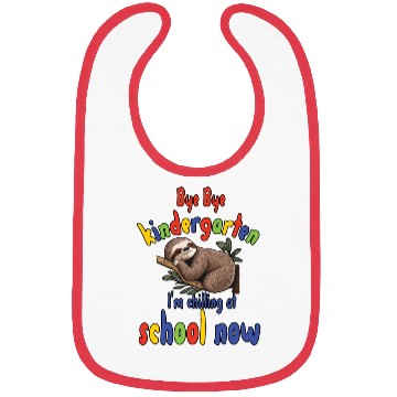 Discover School kid, first grade, chill at school Bibs