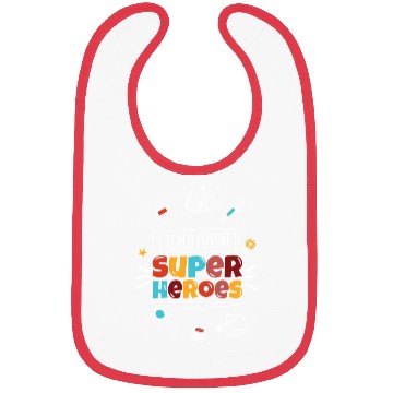 Discover Teach Super Heroes Teacher School Bibs