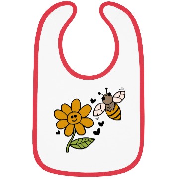 Discover Bee And Flower Love Bibs