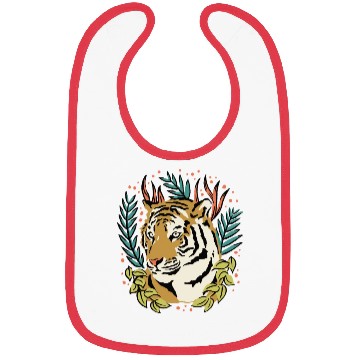 Discover Flower Tiger Bibs