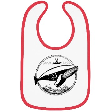 Discover Whale Ocean Marine Bibs