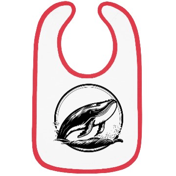 Discover Whale Ocean Marine Bibs