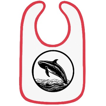 Discover Whale Ocean Marine Bibs