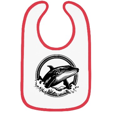 Discover Whale Ocean Marine Bibs