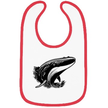 Discover Whale Ocean Marine Bibs