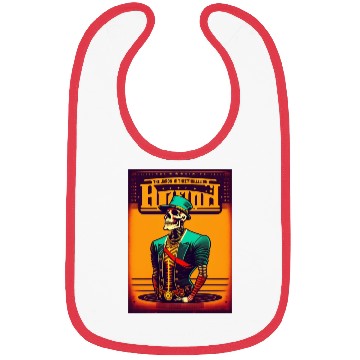 Discover Run skull punk rock Bibs