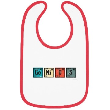 Discover Genius Periodic Table Elements Chemistry Teacher Bibs