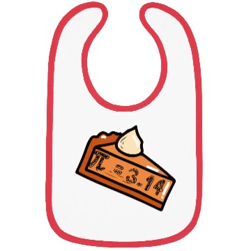 Discover Cute Pie Pi Symbol For Pi Day Bibs