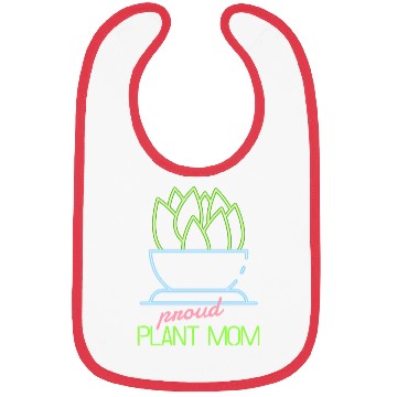 Discover Proud Plant Mom Neon Style Bibs