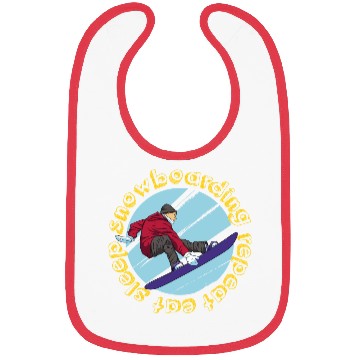Discover Eat Sleep Snowboarding Repeat Bibs