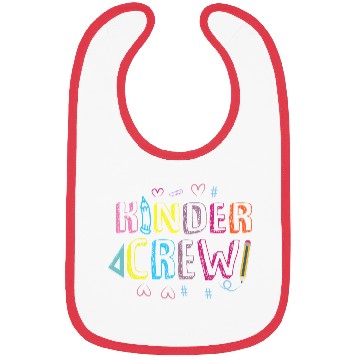 Discover Kinder Crew Kindergarten Preschool Teacher Bibs