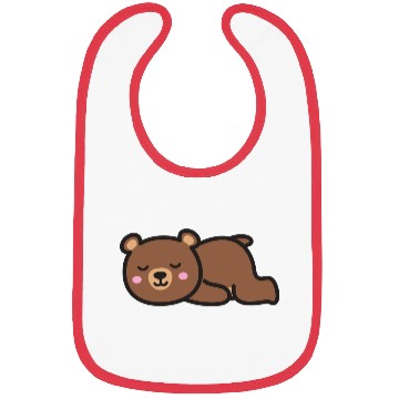 Discover Cute Sleeping Bear Bibs