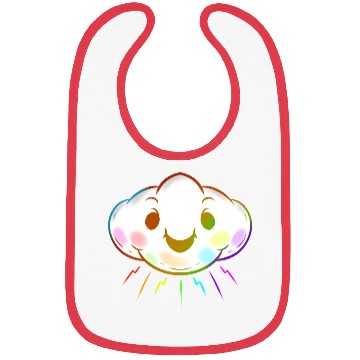 Discover Colorful Rainbow Cloud Lgbtq Lesbian Gay Pride Bibs