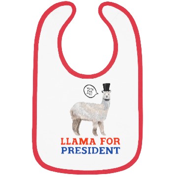 Discover Llama For President Bibs