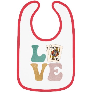 Discover Blackjack Gambling Cards Bibs