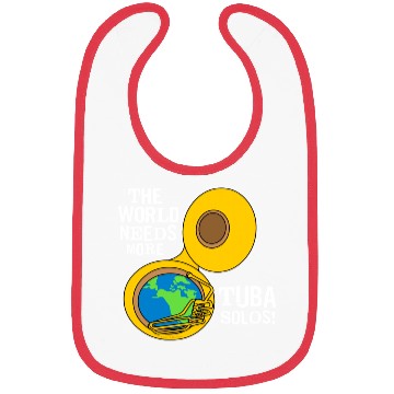 Discover Tuba Solos White Text Bibs