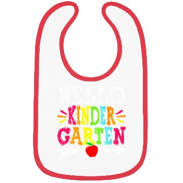 Discover Hello Kindergarten Teacher Funny Back To School Bibs