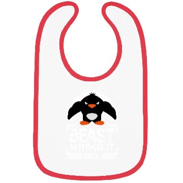 Discover Penguin Biceps Beast Workout Mode Cool Bodybuilder Bibs