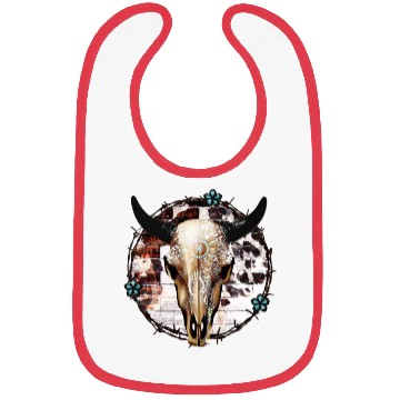 Discover Bull Skull Western Bibs