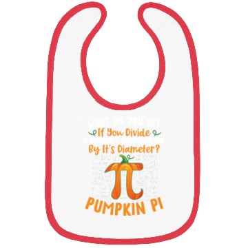 Discover Funny Pumpkin Pi Halloween Costume Math Teacher Bibs