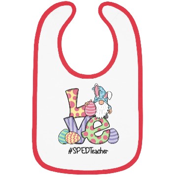 Discover Love Easter Sped Teacher Gnomes Teacher Easter 202 Bibs