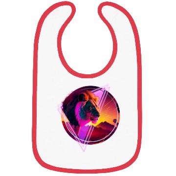 Discover Synthwave desert Lion Bibs