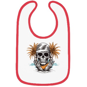 Discover Summer paradise beach Bibs Design