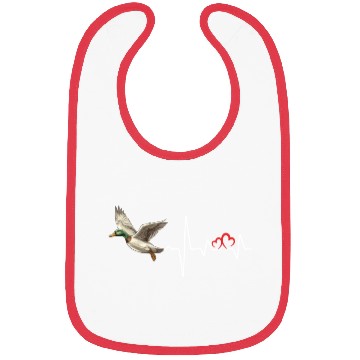 Discover Duck Hunting Love Heartbeat Duck Hunter Bibs